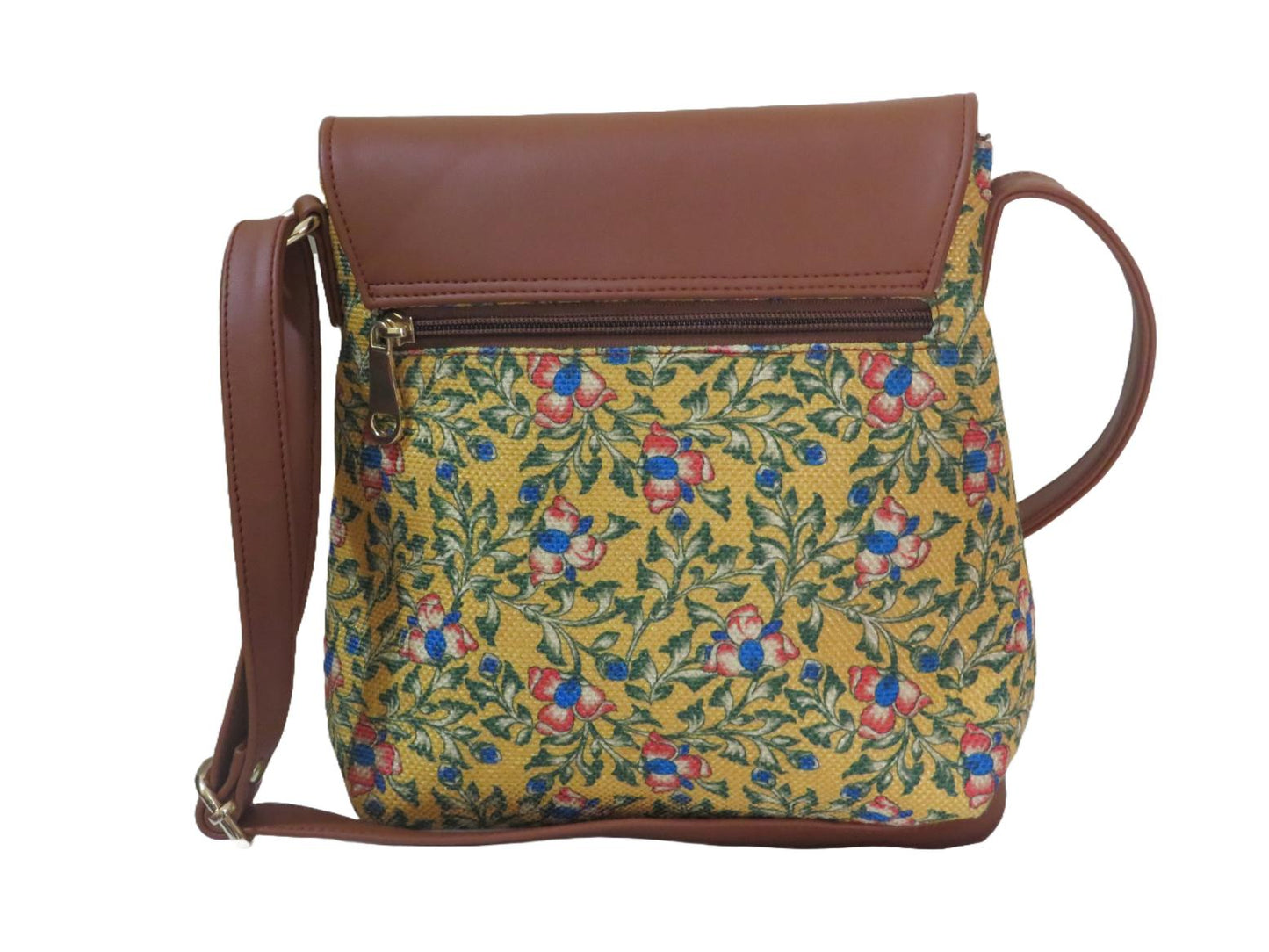 Style and Culture Handcrafted Floral design Vegan Sling Bag