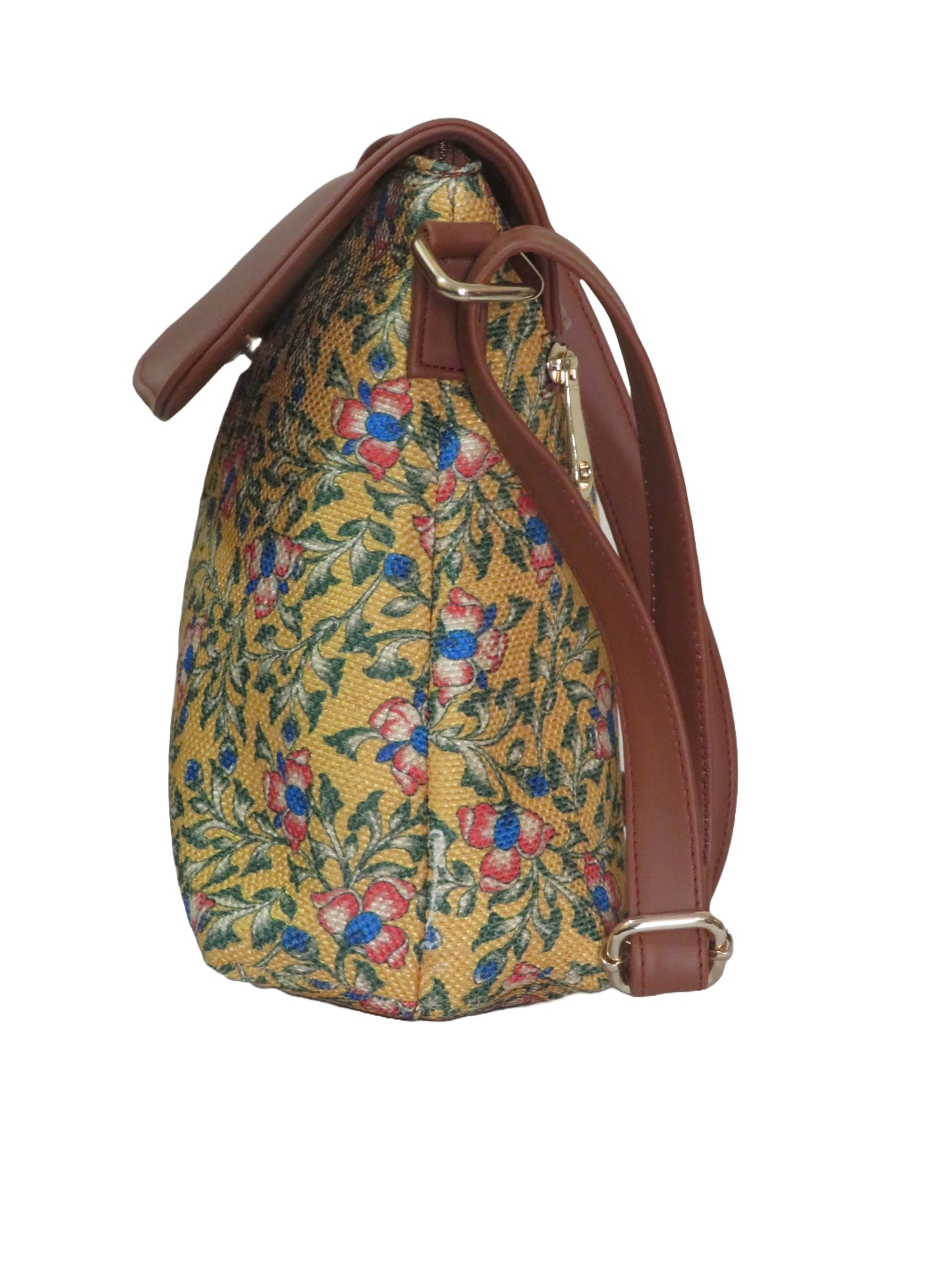 Style and Culture Handcrafted Floral design Vegan Sling Bag