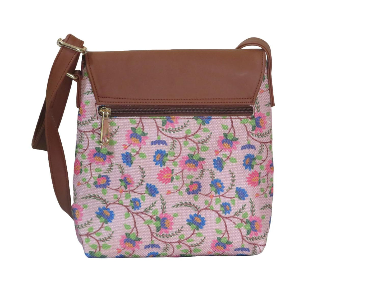 Style and Culture Handcrafted Floral design Vegan Sling Bag