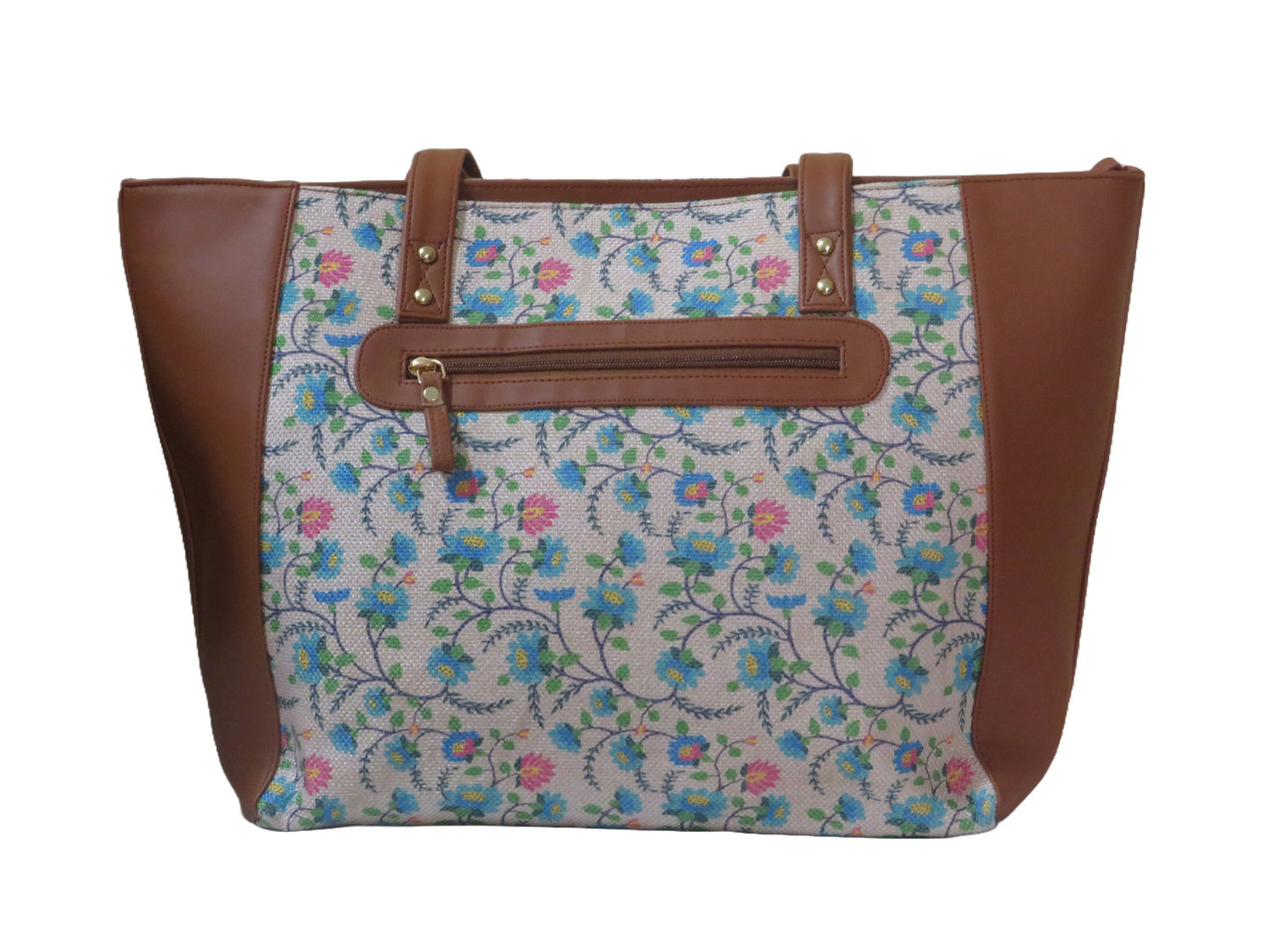 Style and Culture Handcrafted floral design Vegan Tote Bag
