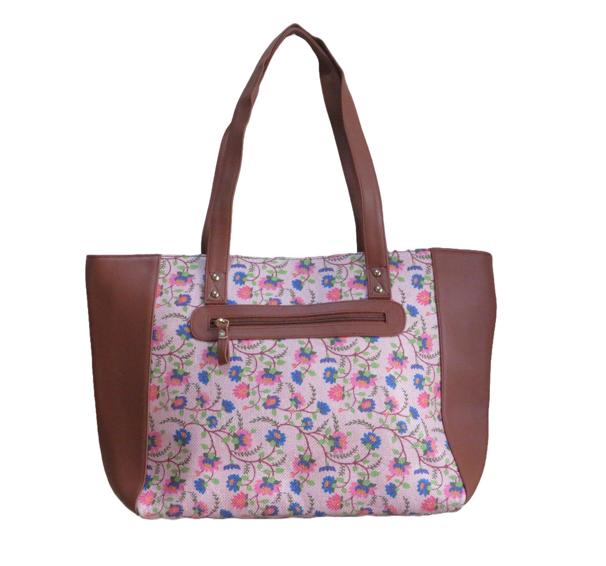 Style and Culture Handcrafted floral design Vegan Tote Bag