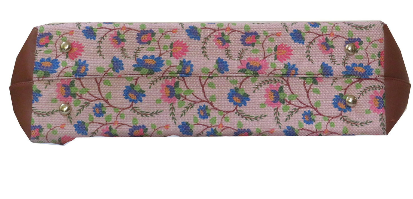 Style and Culture Handcrafted floral design Vegan Tote Bag