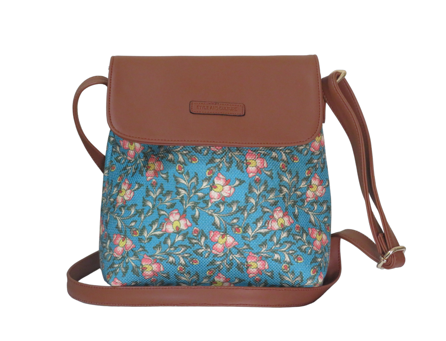 Style and Culture Handcrafted Floral design Vegan Sling Bag