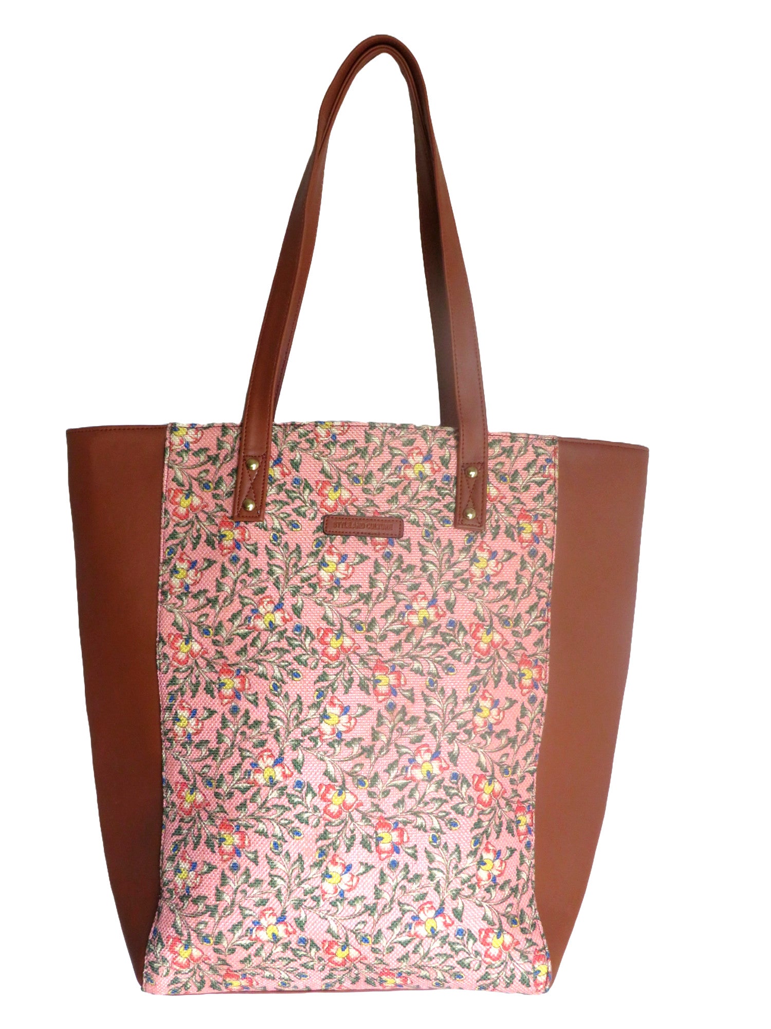 Style and Culture Handcrafted floral design Vegan Tote Bag – Style