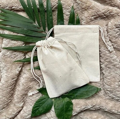 Style and Culture Cotton Drawstring Bags, Muslin Bags (5 by 7 inch) Gift Bags, Party Favor Bags, Cotton Pouches, Sachet Bag,Fabric Bags,Cloth Bags(10 Pieces) (10)
