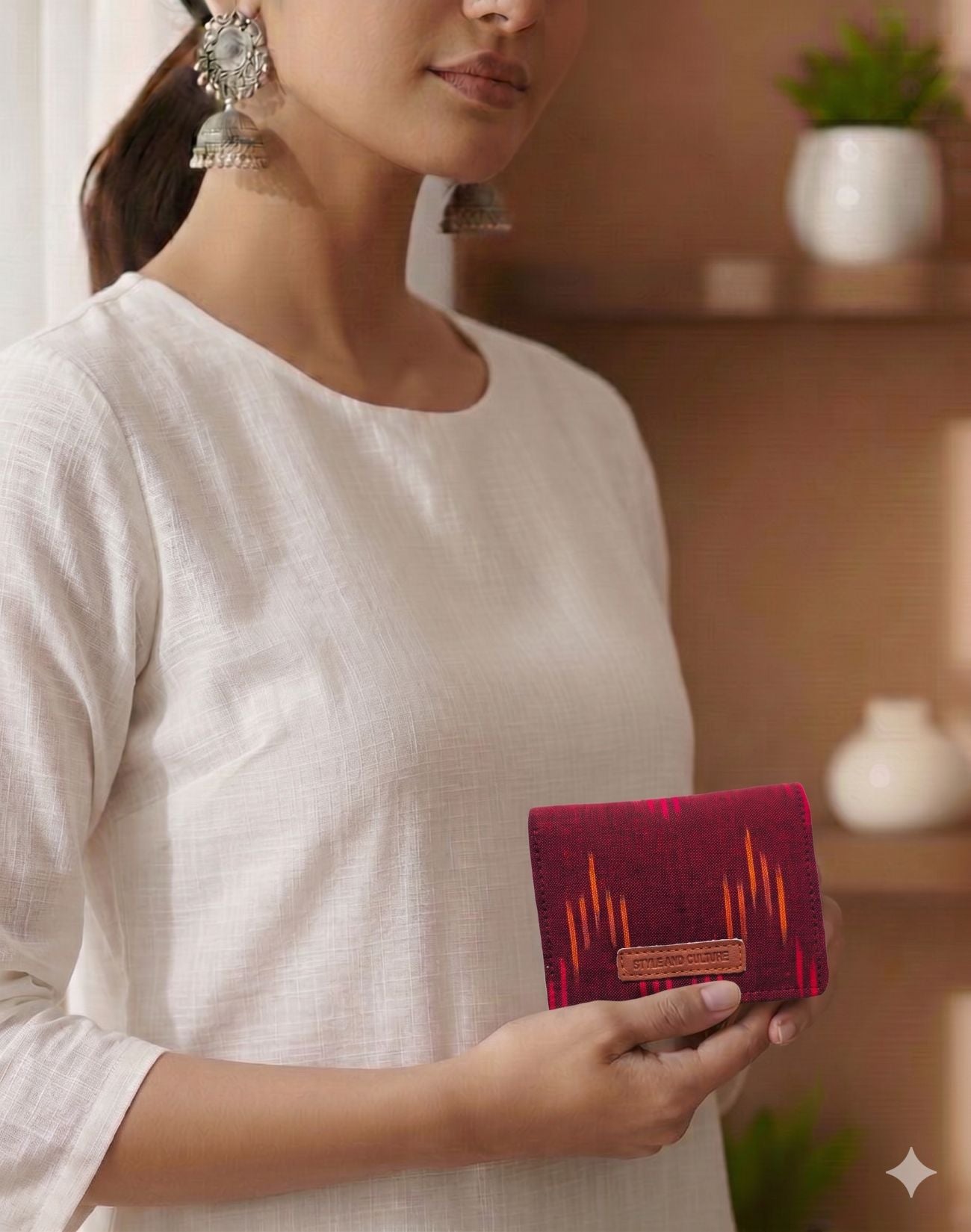 Style and Culture Vegan Ikat Mini Wallet