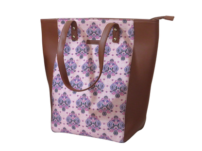 Style and Culture Handcrafted royal peacock design Vegan Tote Bag