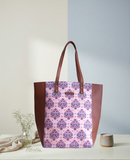 Style and Culture Handcrafted royal peacock design Vegan Tote Bag